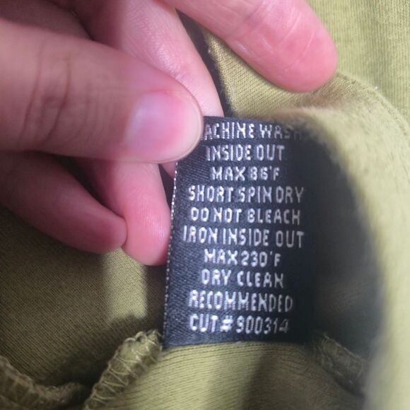 BCBGMaxAzria Y2K Varsity Green Jacket Cotton Kids Size 16 - Picture 5 of 5